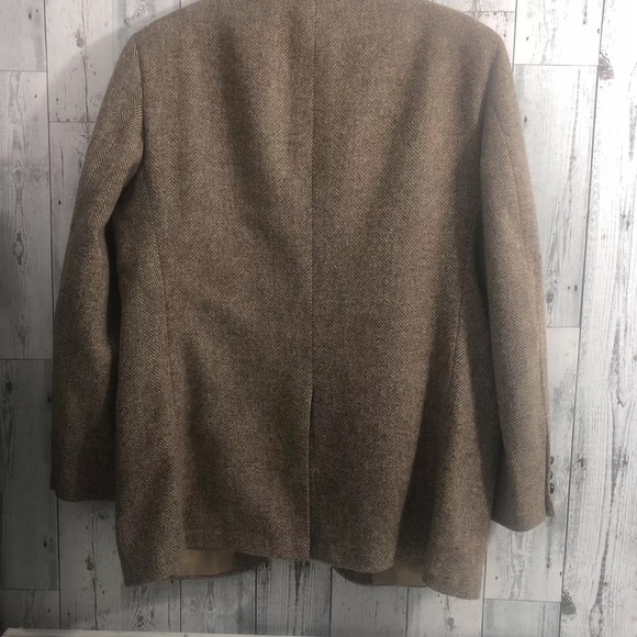 The Wool Collection Herringbone Mens Blazer - Picture 2 of 9